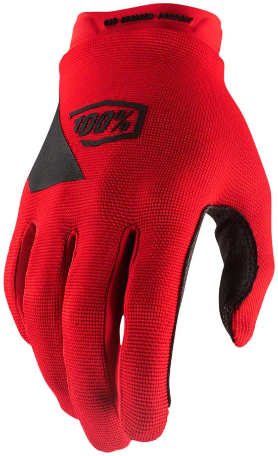 100% Ridecamp Gloves - Red, Full Finger, Men's, 2X-Large
