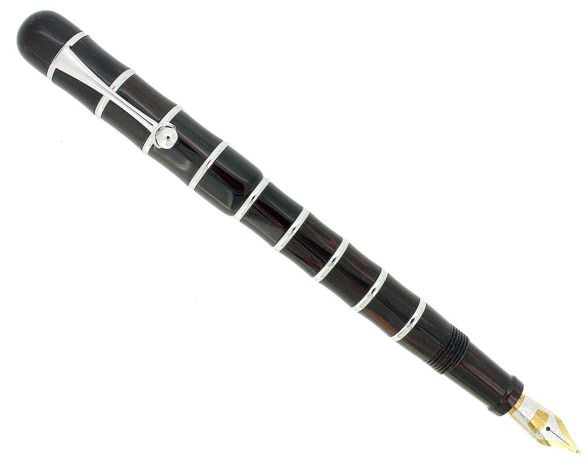 2007 BEXLEY OWNERS CLUB LIMITED EDITION DARK MAHOGANY EBONITE FOUNTAIN PEN NEVER INKED MINT