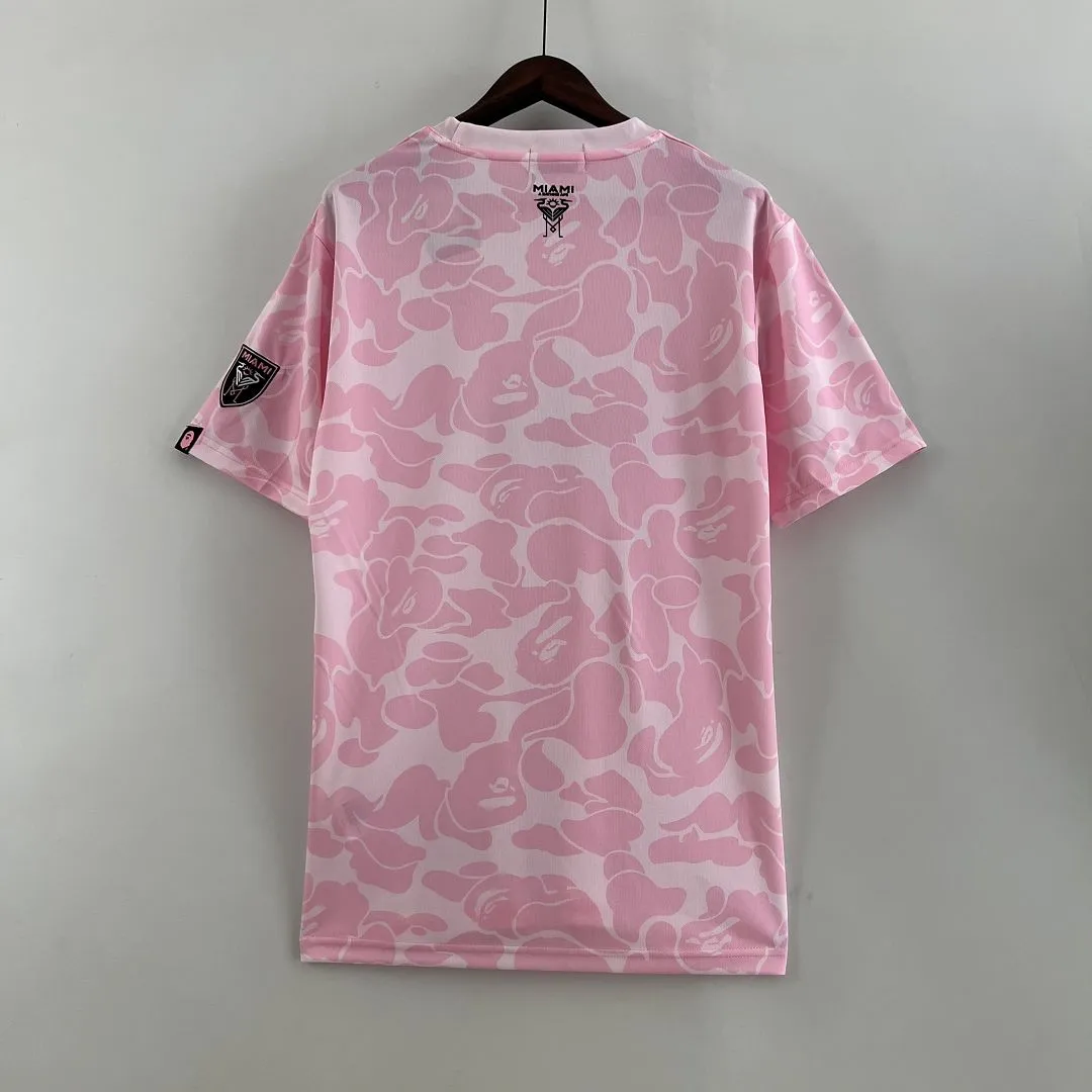 23-24 Inter Miami x Bape Limited Pink Shirt Special Edition Kit