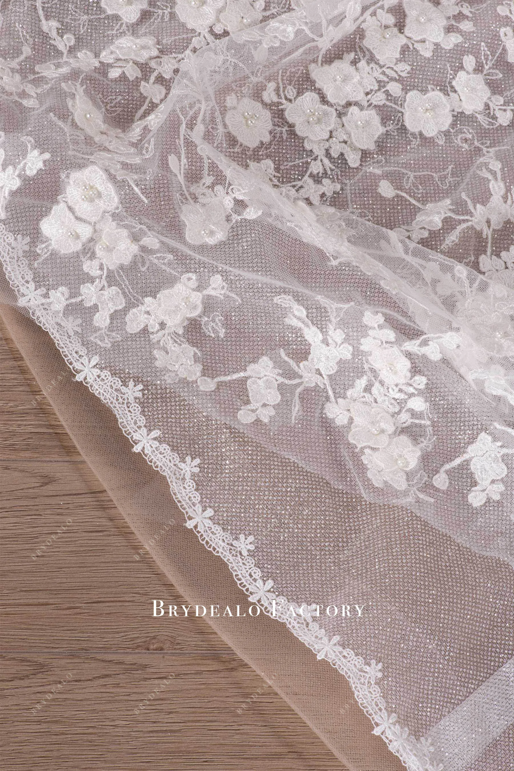 3D Flower Thin Straps Lace Long Mermaid Wedding Dress