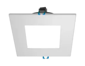 4 in. Square White Flat Panel LED Downlight in 5000K
