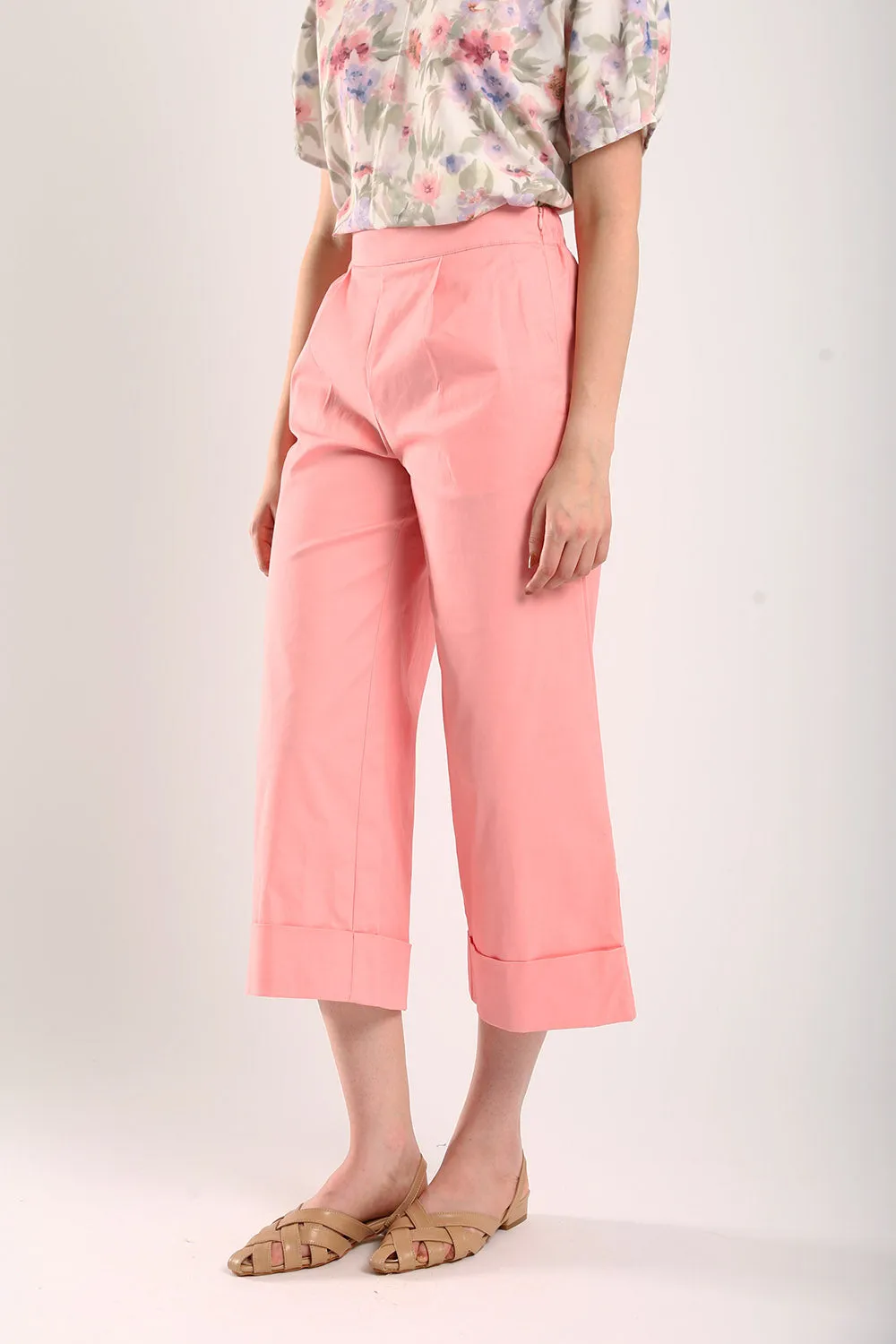 Amita Wide Leg Culottes in Pink
