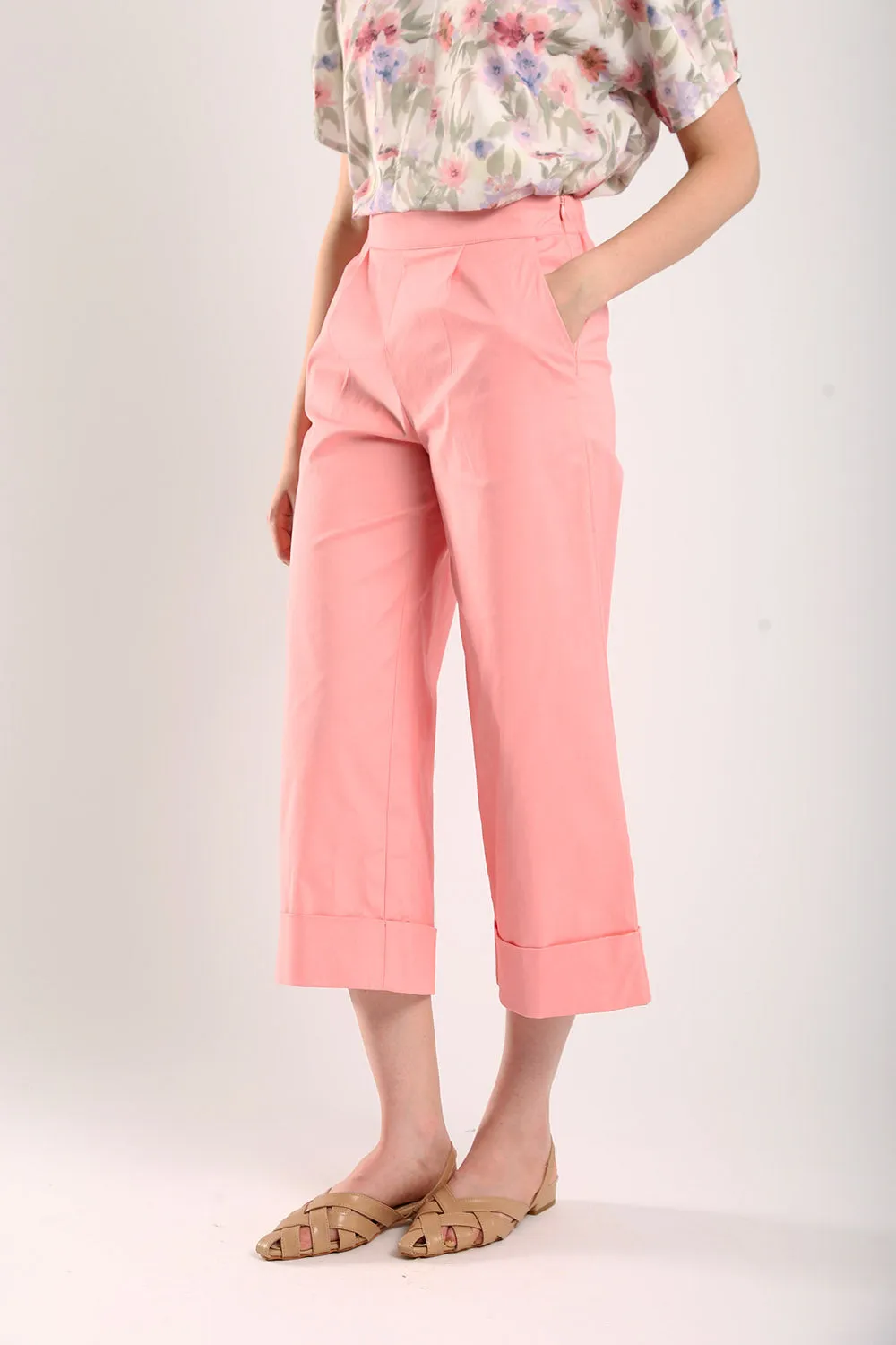 Amita Wide Leg Culottes in Pink