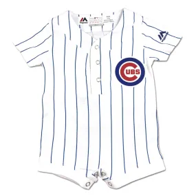 Authentic Cubs Baby Jersey Pinstripe Romper