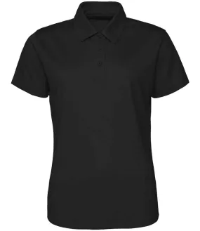AWDis Ladies Cool Polo Shirt | Jet Black