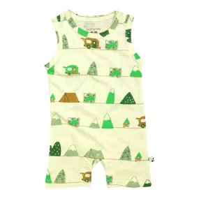 babysoy Inc - Babysoy Pattern Prints Tank Romper - Mountain