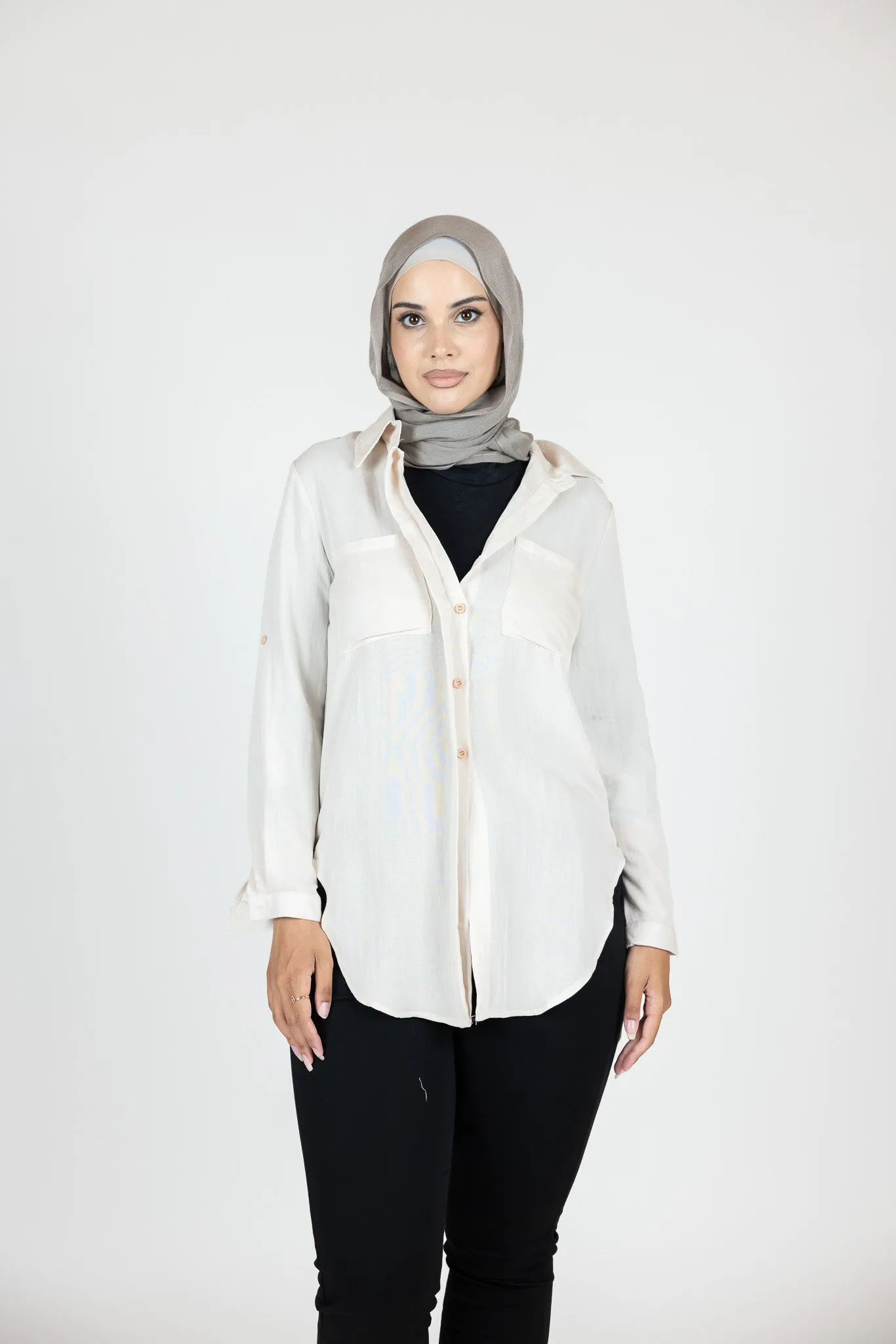 Basic Cotton Button Shirt