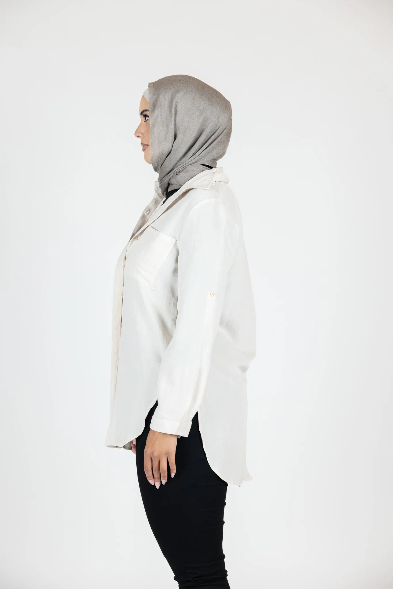 Basic Cotton Button Shirt