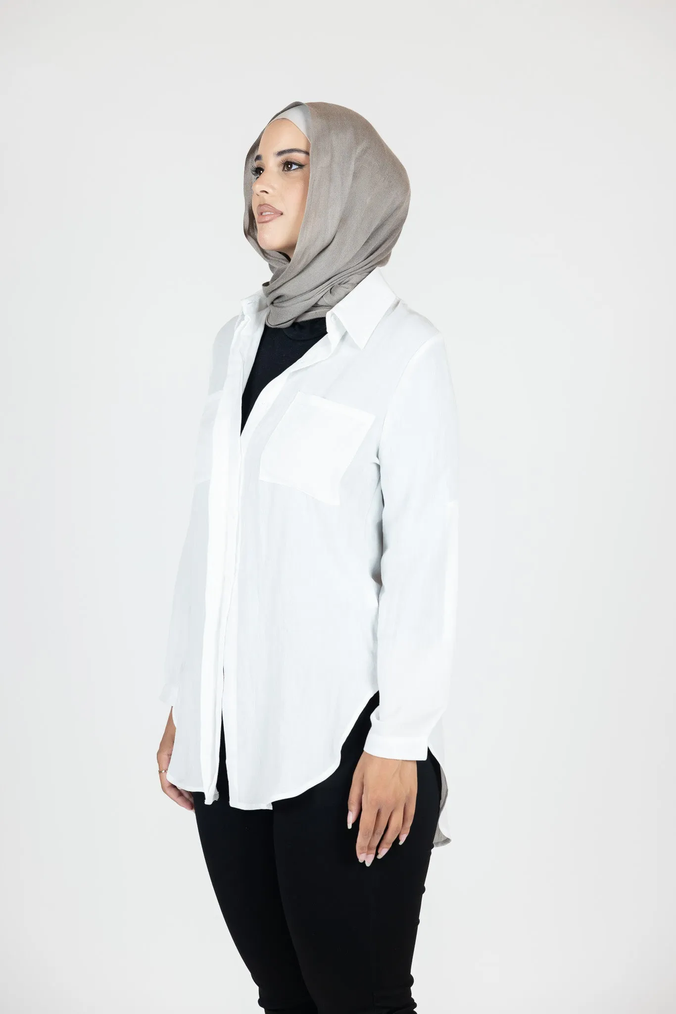 Basic Cotton Button Shirt