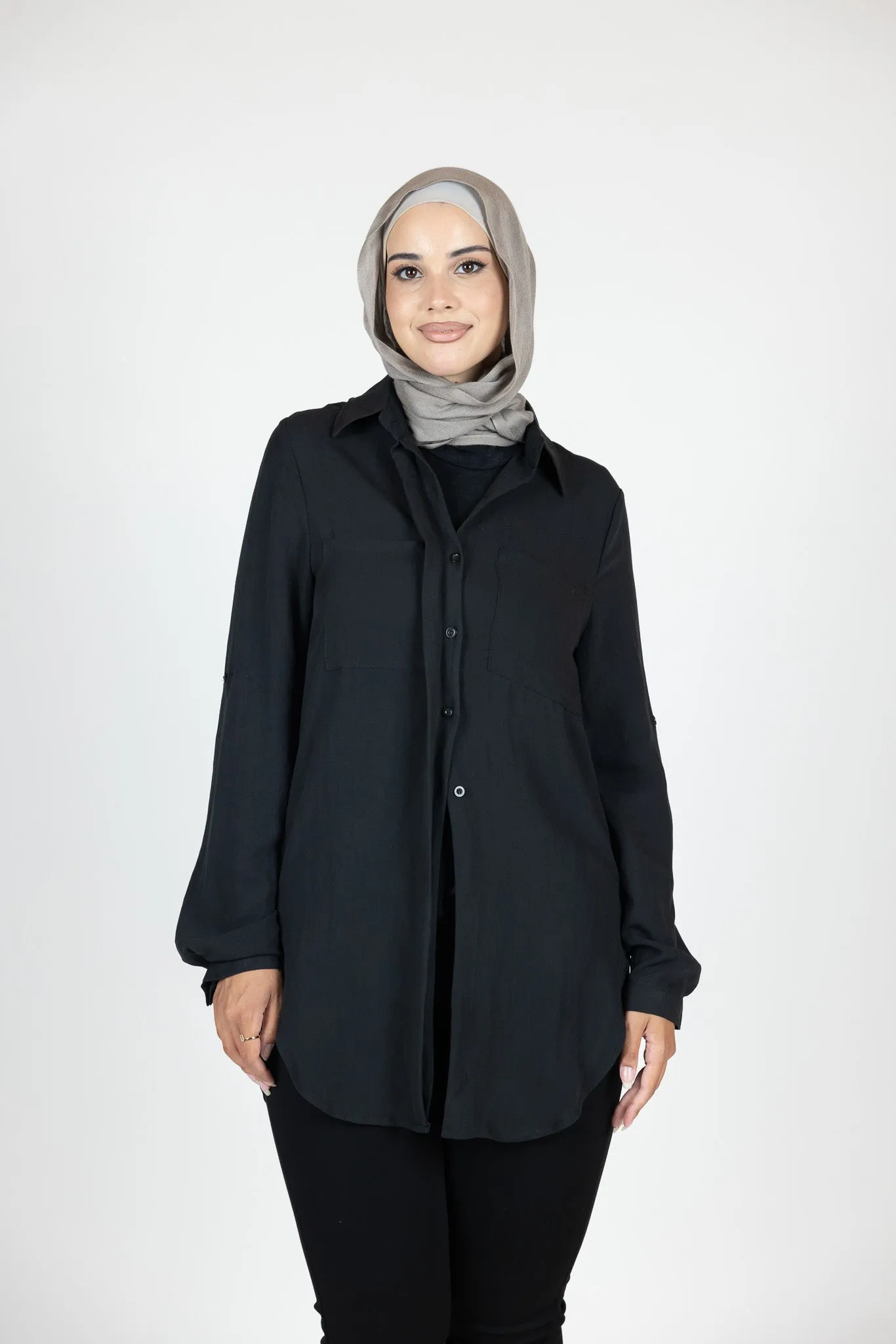 Basic Cotton Button Shirt
