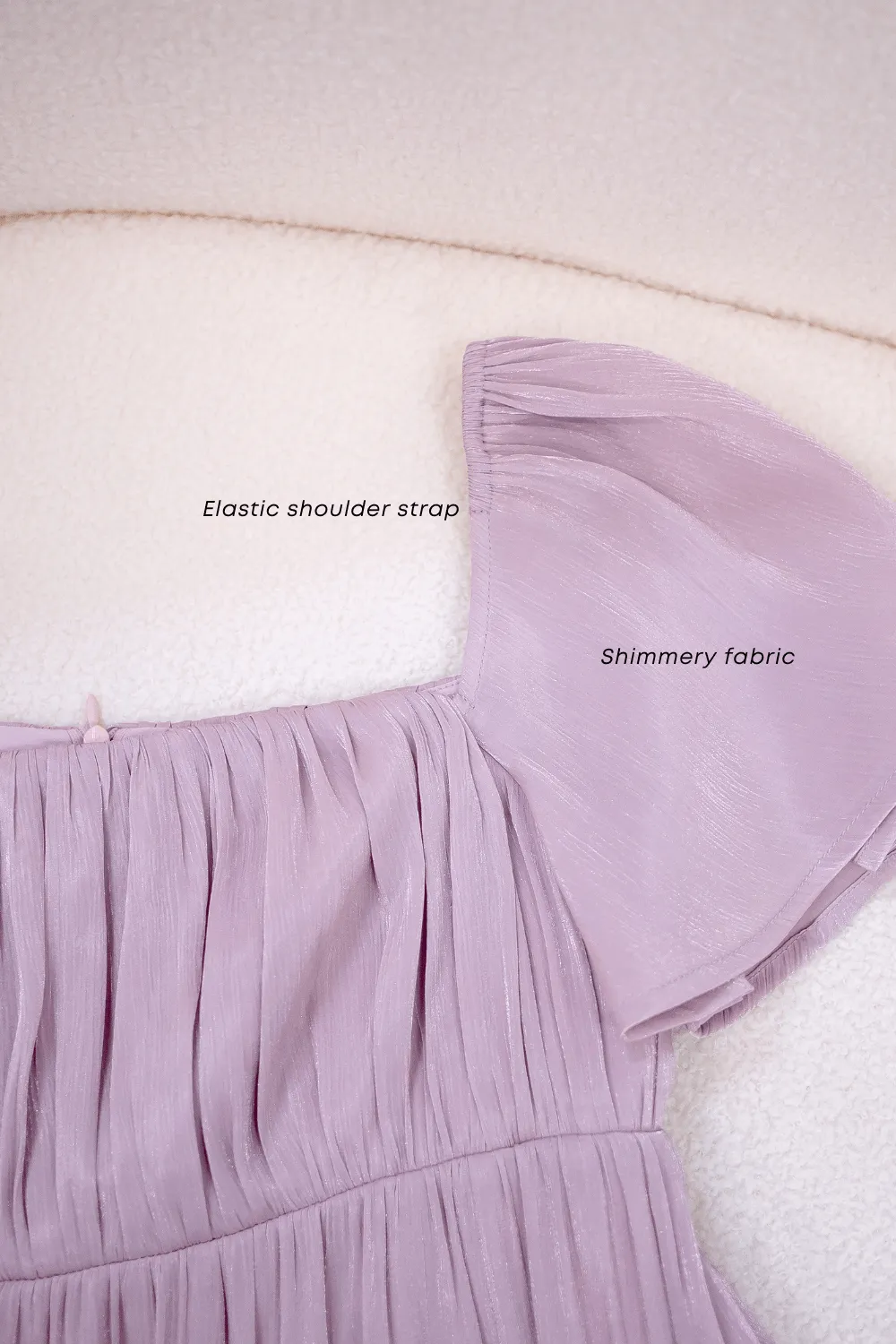 BELLE FLUTTERS SHIMMERY MIDAXI IN BLACK