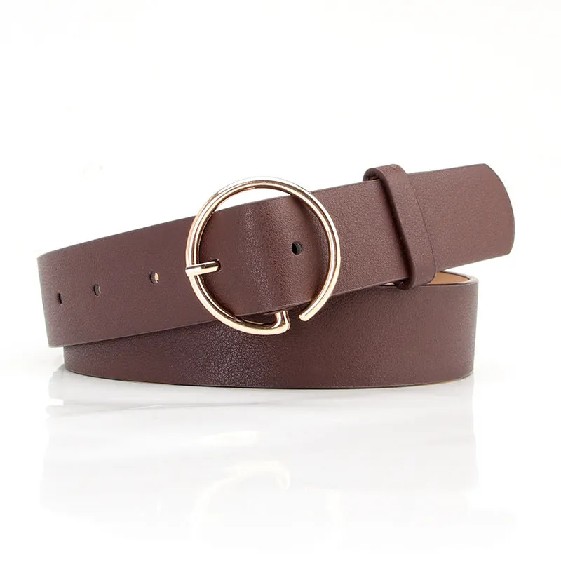 Belt Fashion Personalized Letter Alloy Buckle All-Matching Jeans with Skirt Decorative Belt