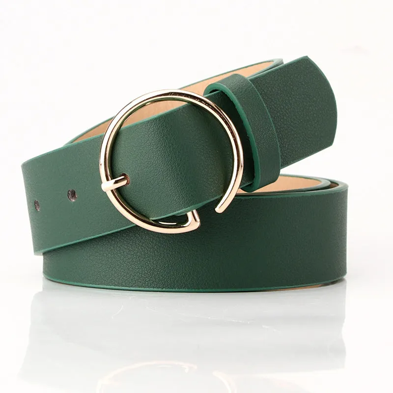 Belt Fashion Personalized Letter Alloy Buckle All-Matching Jeans with Skirt Decorative Belt