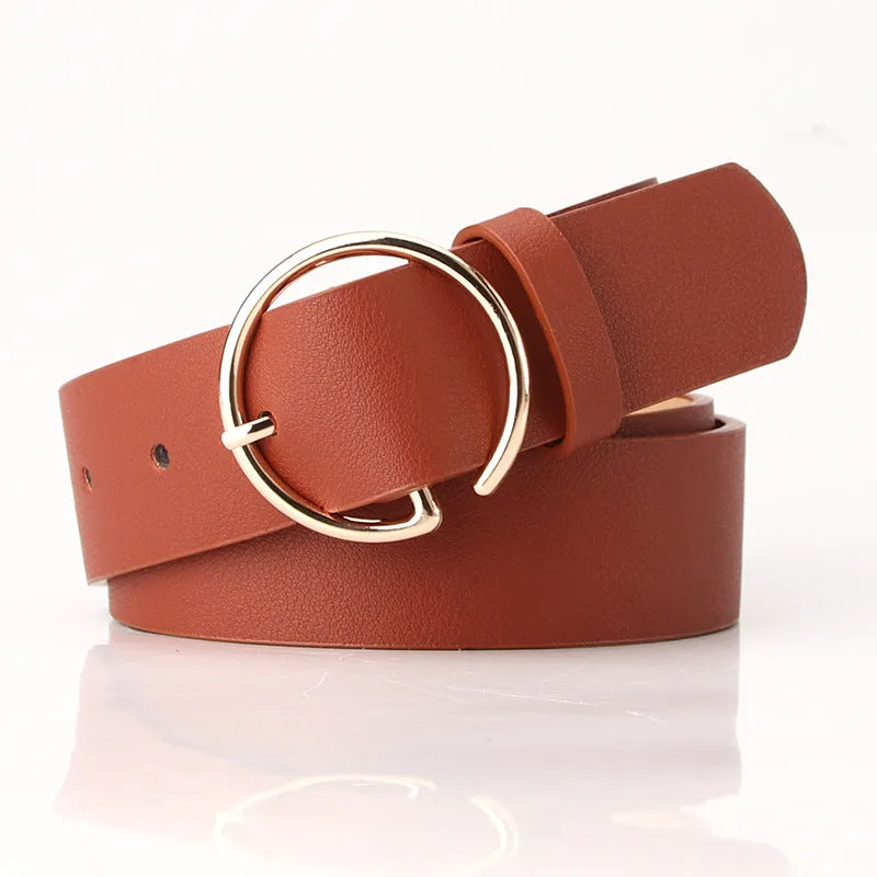 Belt Fashion Personalized Letter Alloy Buckle All-Matching Jeans with Skirt Decorative Belt