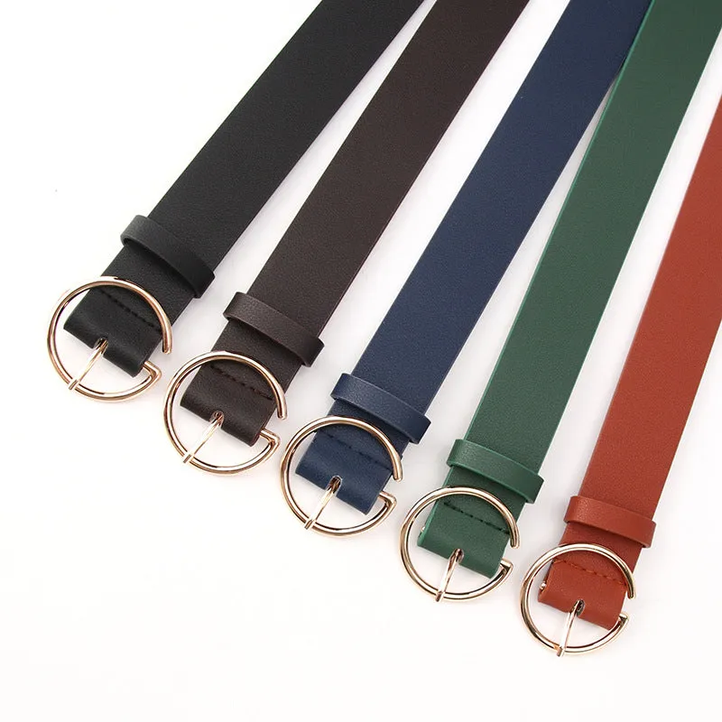 Belt Fashion Personalized Letter Alloy Buckle All-Matching Jeans with Skirt Decorative Belt