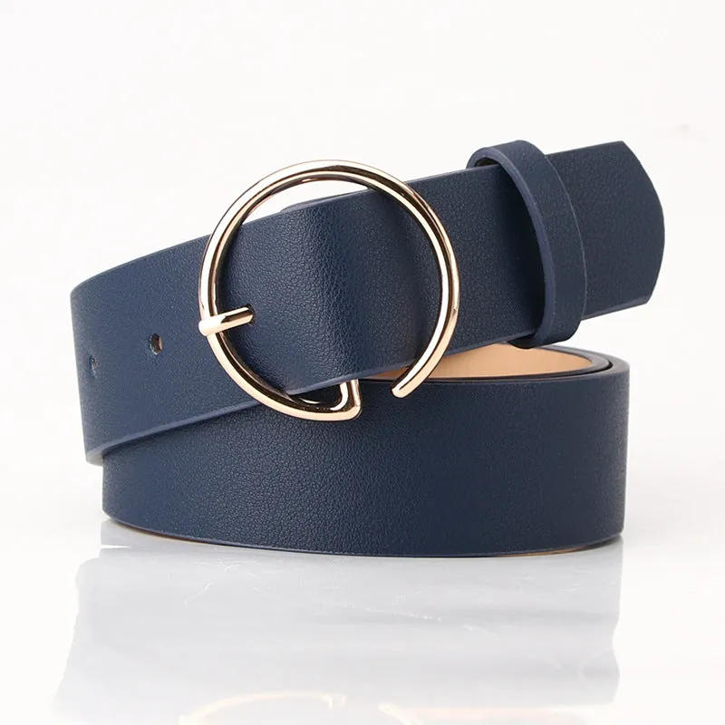 Belt Fashion Personalized Letter Alloy Buckle All-Matching Jeans with Skirt Decorative Belt