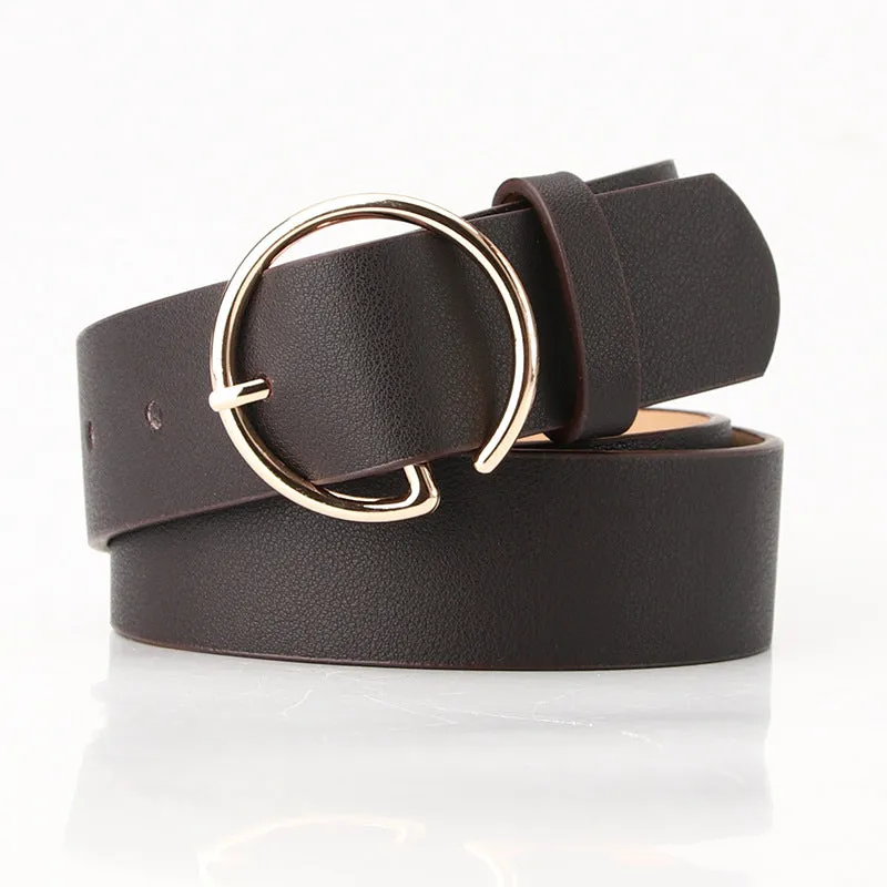 Belt Fashion Personalized Letter Alloy Buckle All-Matching Jeans with Skirt Decorative Belt