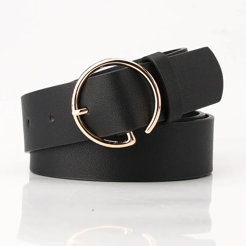Belt Fashion Personalized Letter Alloy Buckle All-Matching Jeans with Skirt Decorative Belt