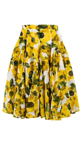 Birdy Skirt #2 Cotton Musola (Anemone Fokker Small White)