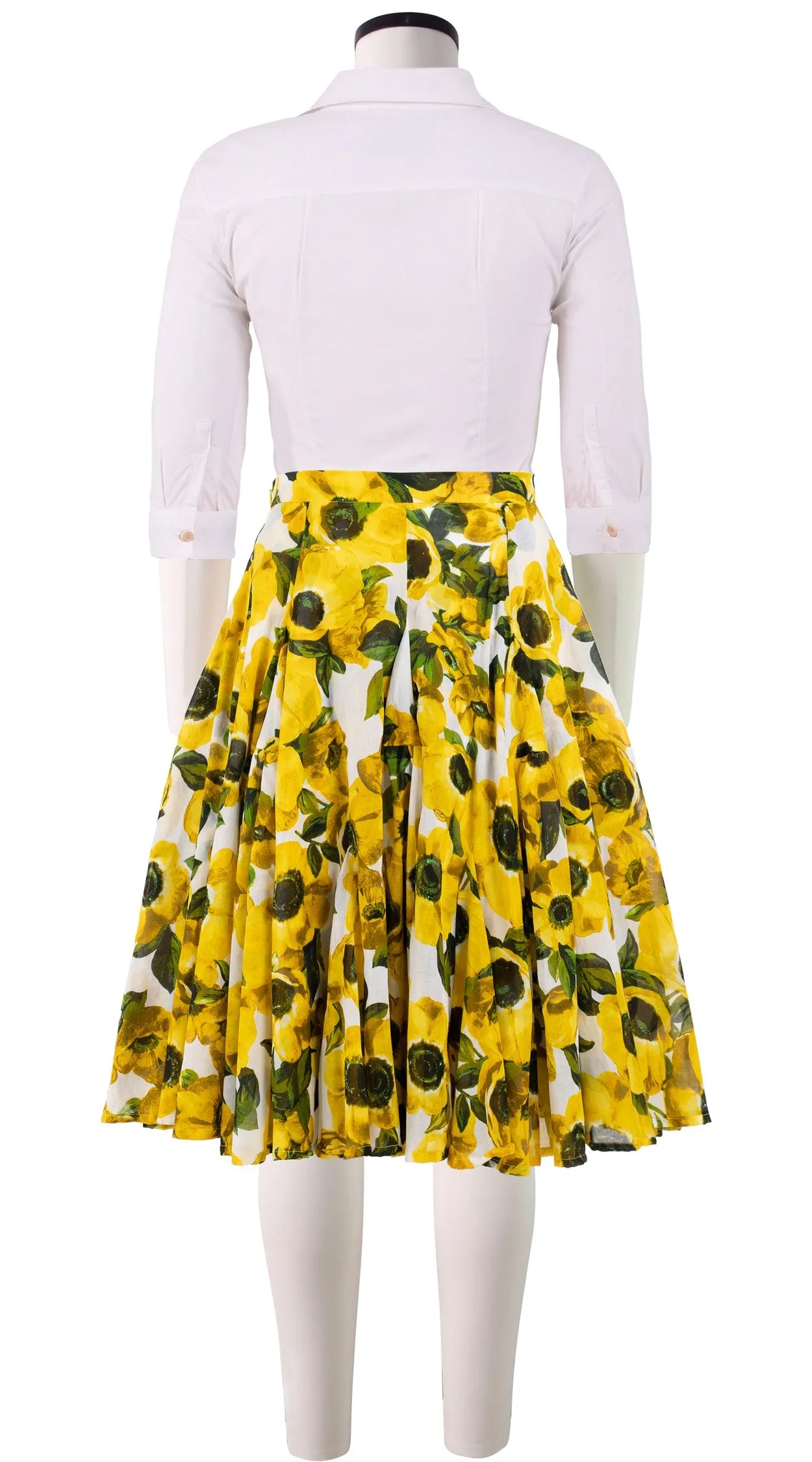 Birdy Skirt #2 Cotton Musola (Anemone Fokker Small White)
