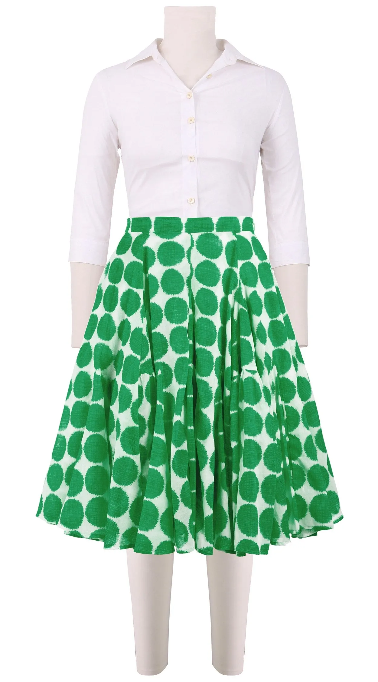 Birdy Skirt #2 Cotton Musola (Fuzzy Dots Small)