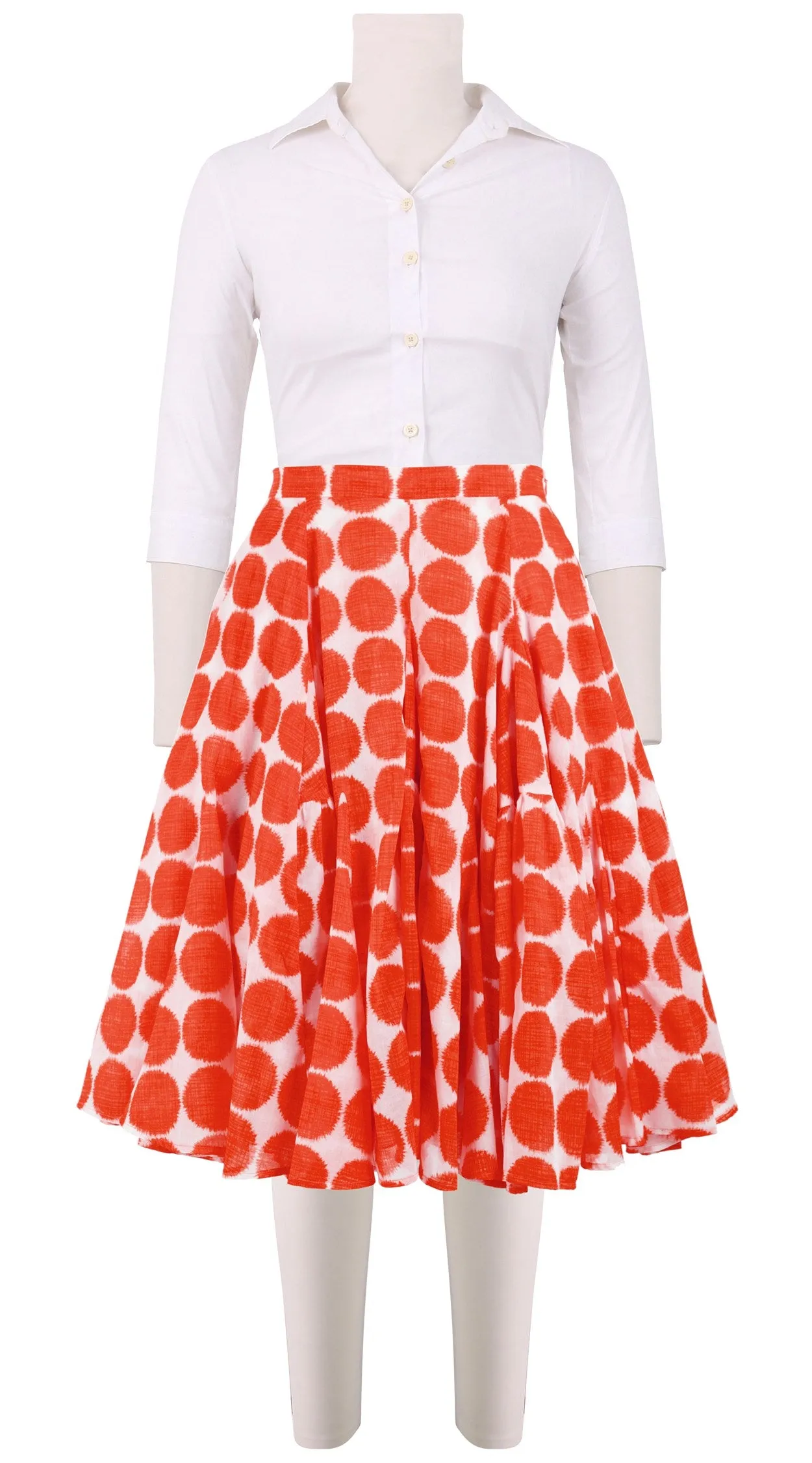Birdy Skirt #2 Cotton Musola (Fuzzy Dots Small)
