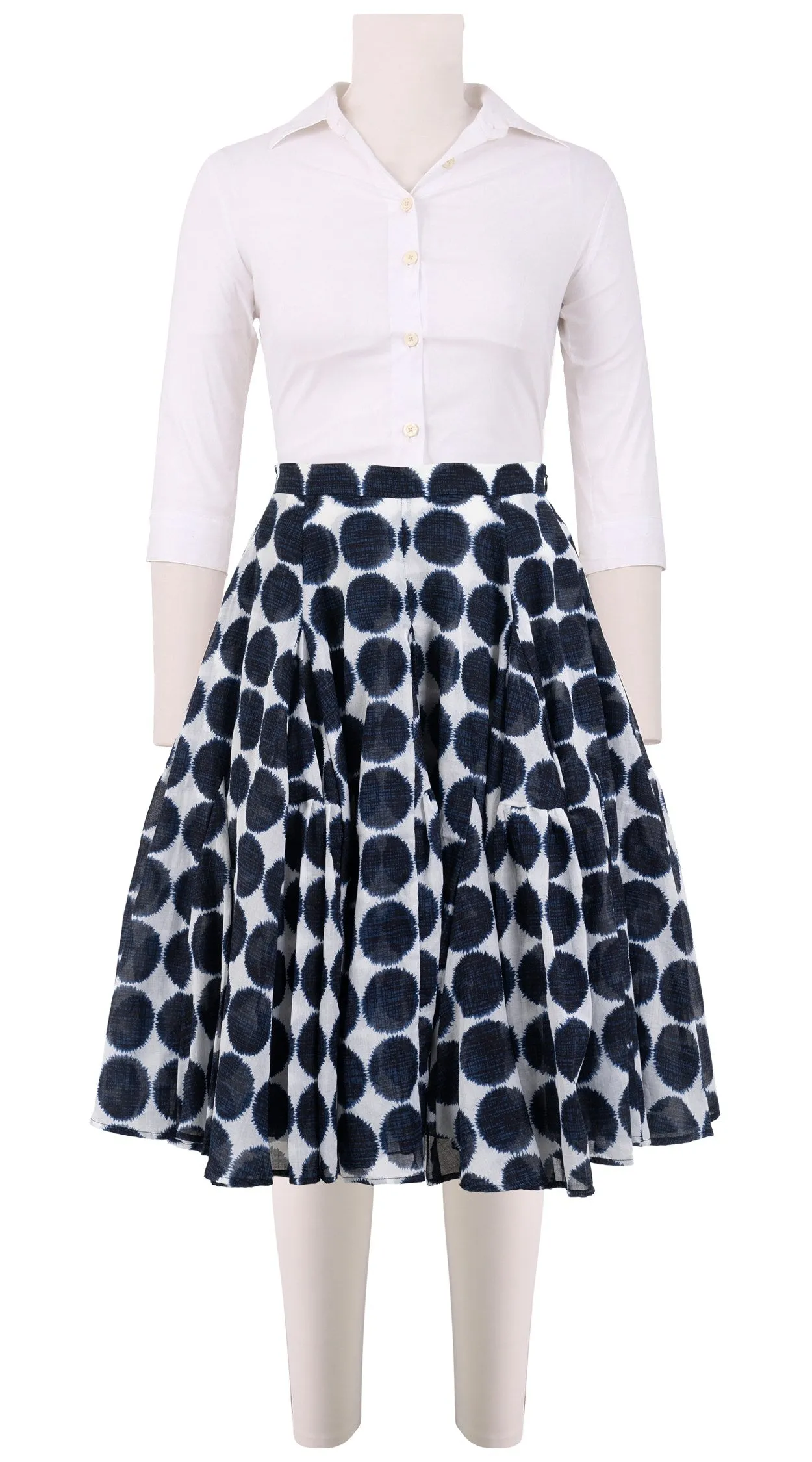 Birdy Skirt #2 Cotton Musola (Fuzzy Dots Small)