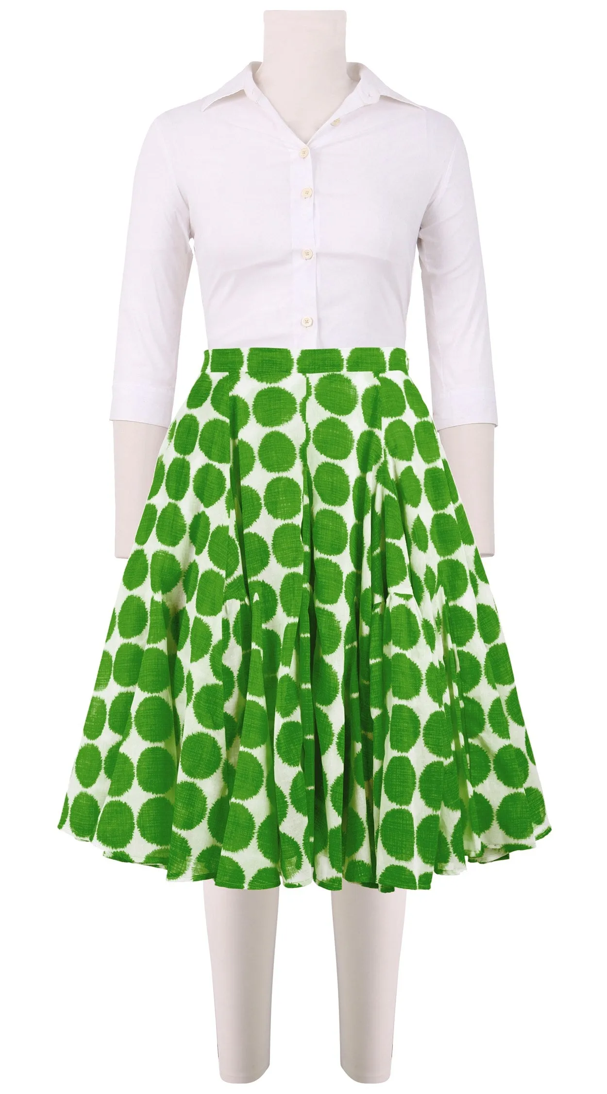 Birdy Skirt #2 Cotton Musola (Fuzzy Dots Small)