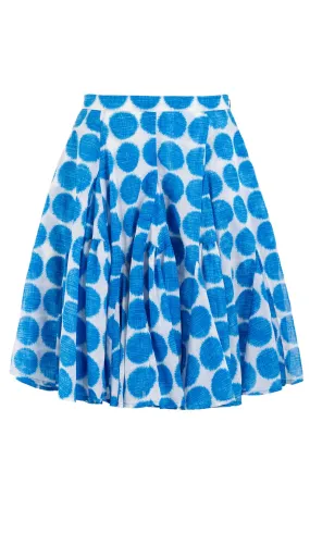 Birdy Skirt #2 Petite Length Cotton Musola (Fuzzy Dots Small)