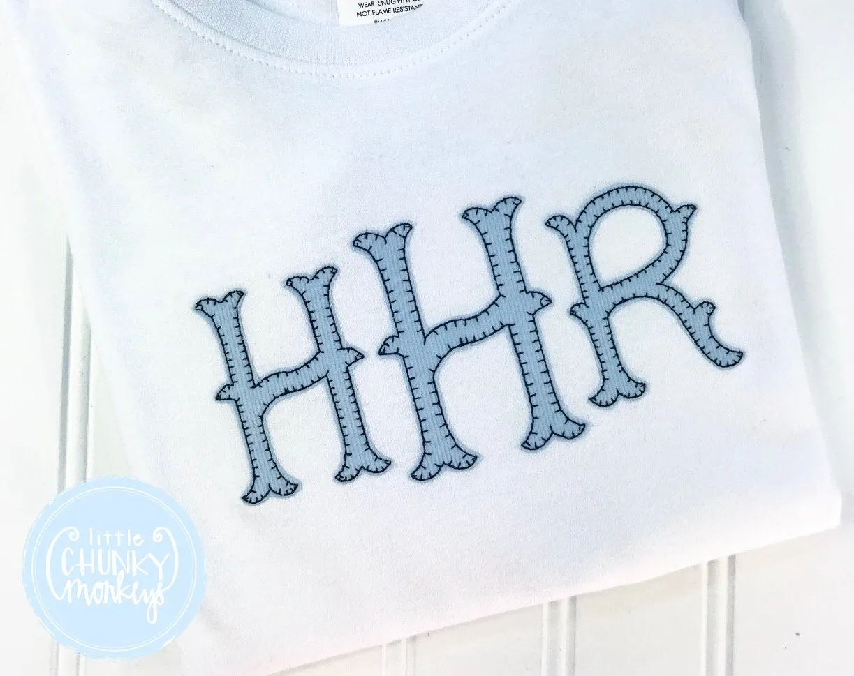 Boy Shirt - Fishtail Applique Monogram