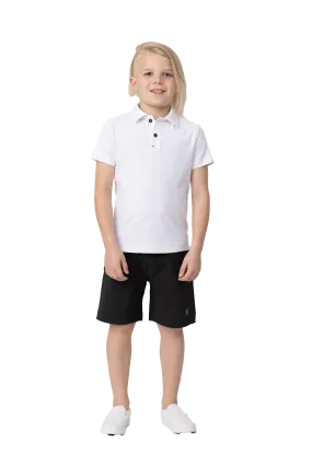 Boys B Sport Short Sleeve Polo (White)
