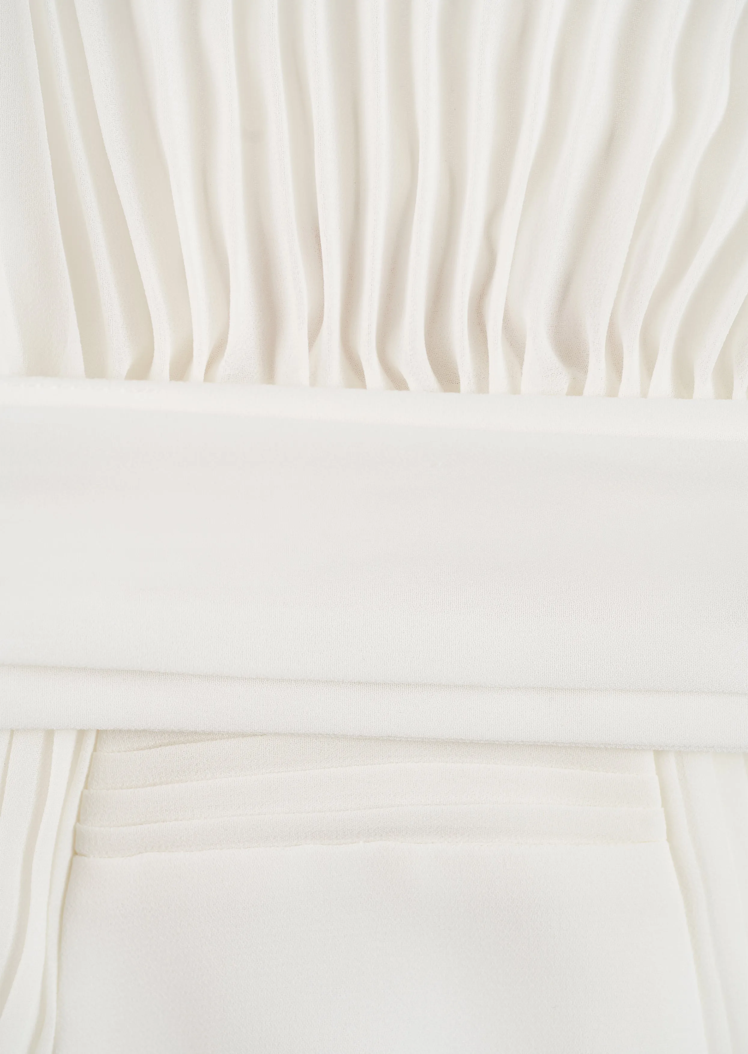 Camille Pleated Georgette Dress