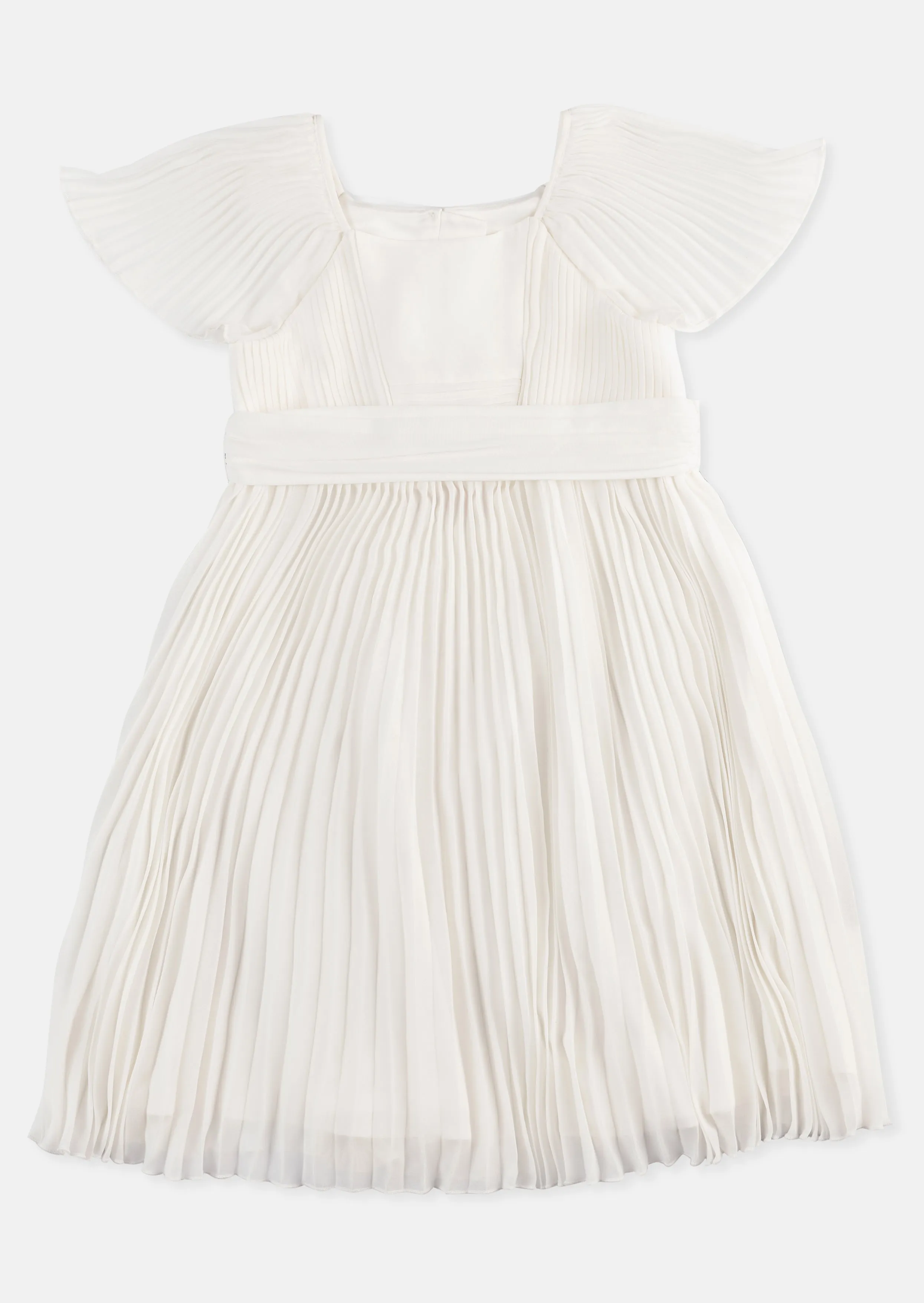 Camille Pleated Georgette Dress