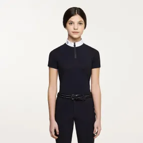 Cavalleria  Toscana Girls Polo Tech Knit Inserts