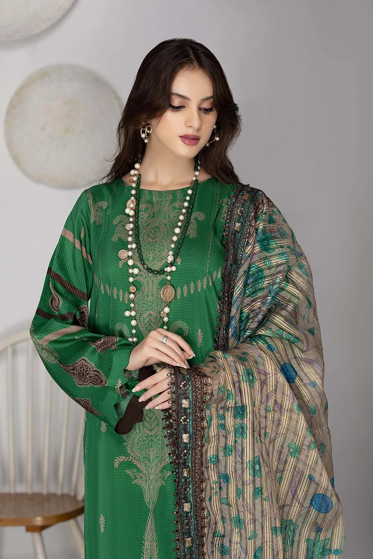 Charizma Print Melody Fall/Winter · Printed Marina Suit With Embroidered Dupatta – PEW22-06