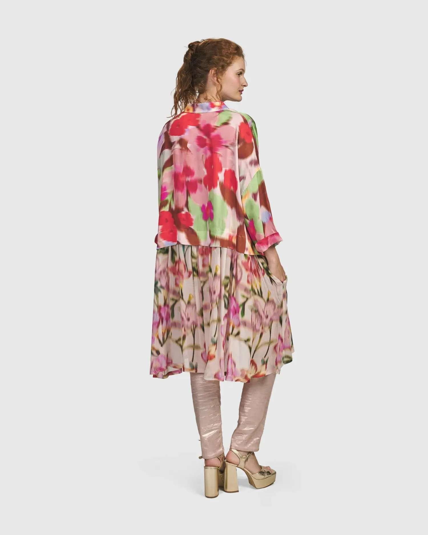 Cherry Blossom Babydoll Top, Blush