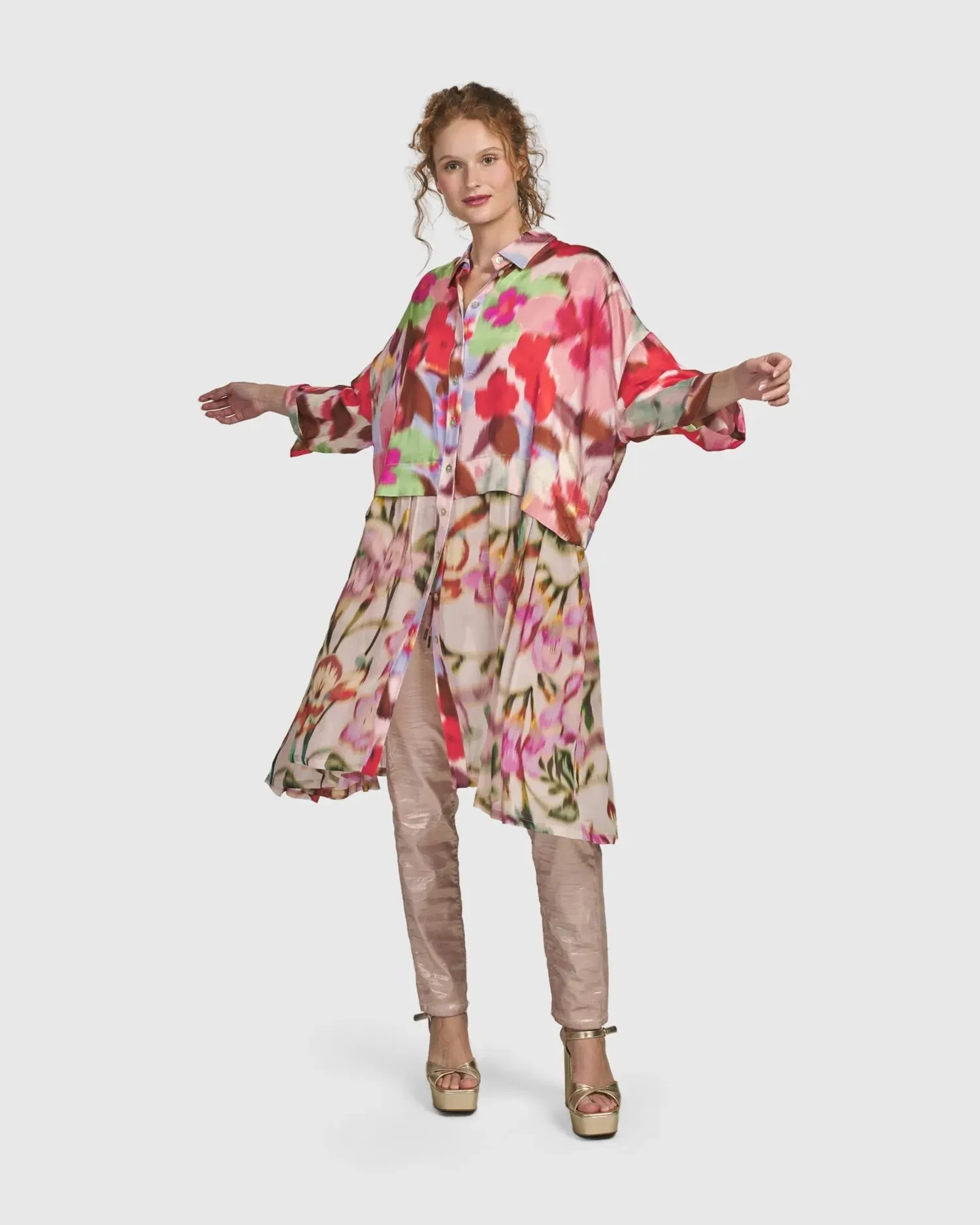 Cherry Blossom Babydoll Top, Blush