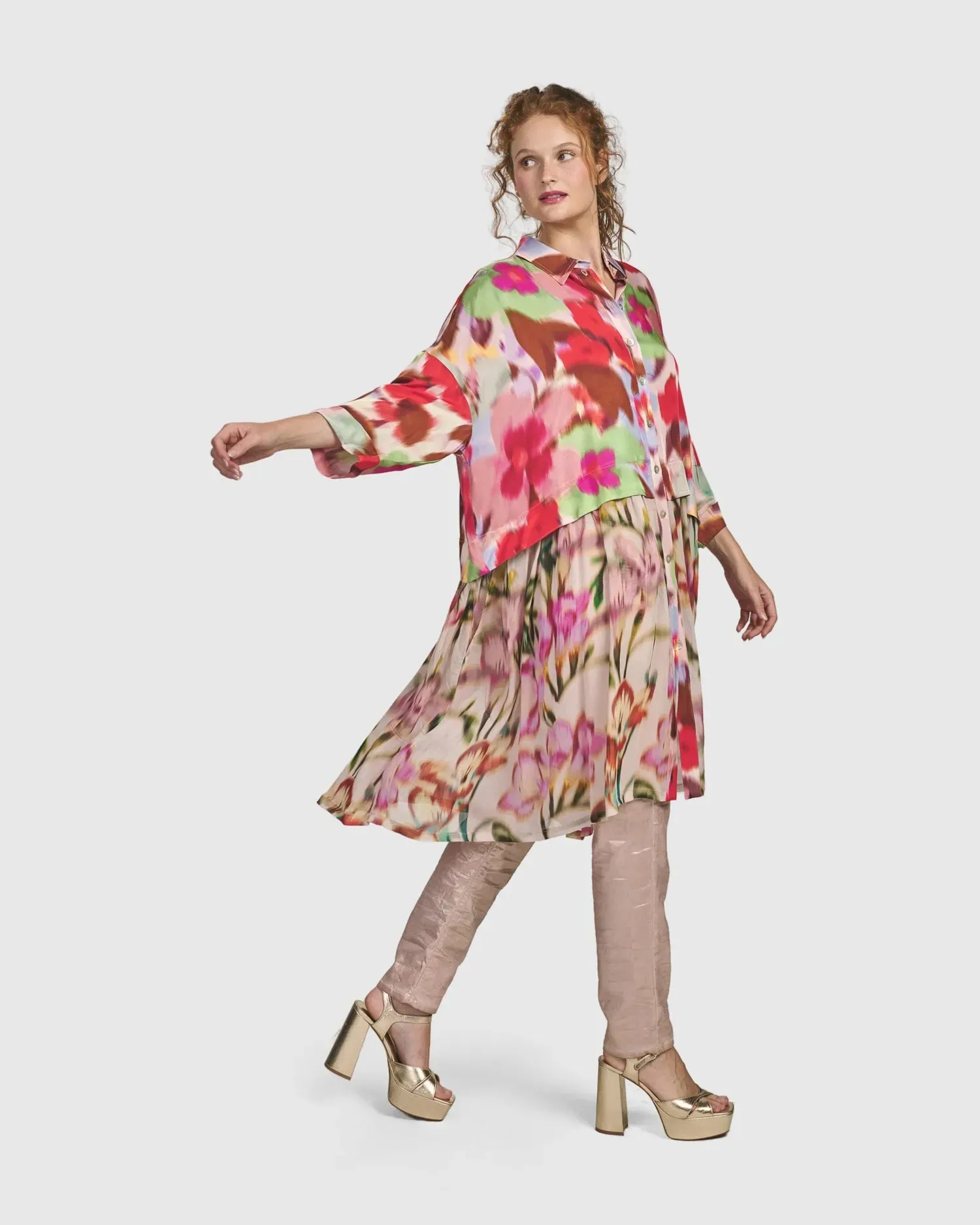 Cherry Blossom Babydoll Top, Blush