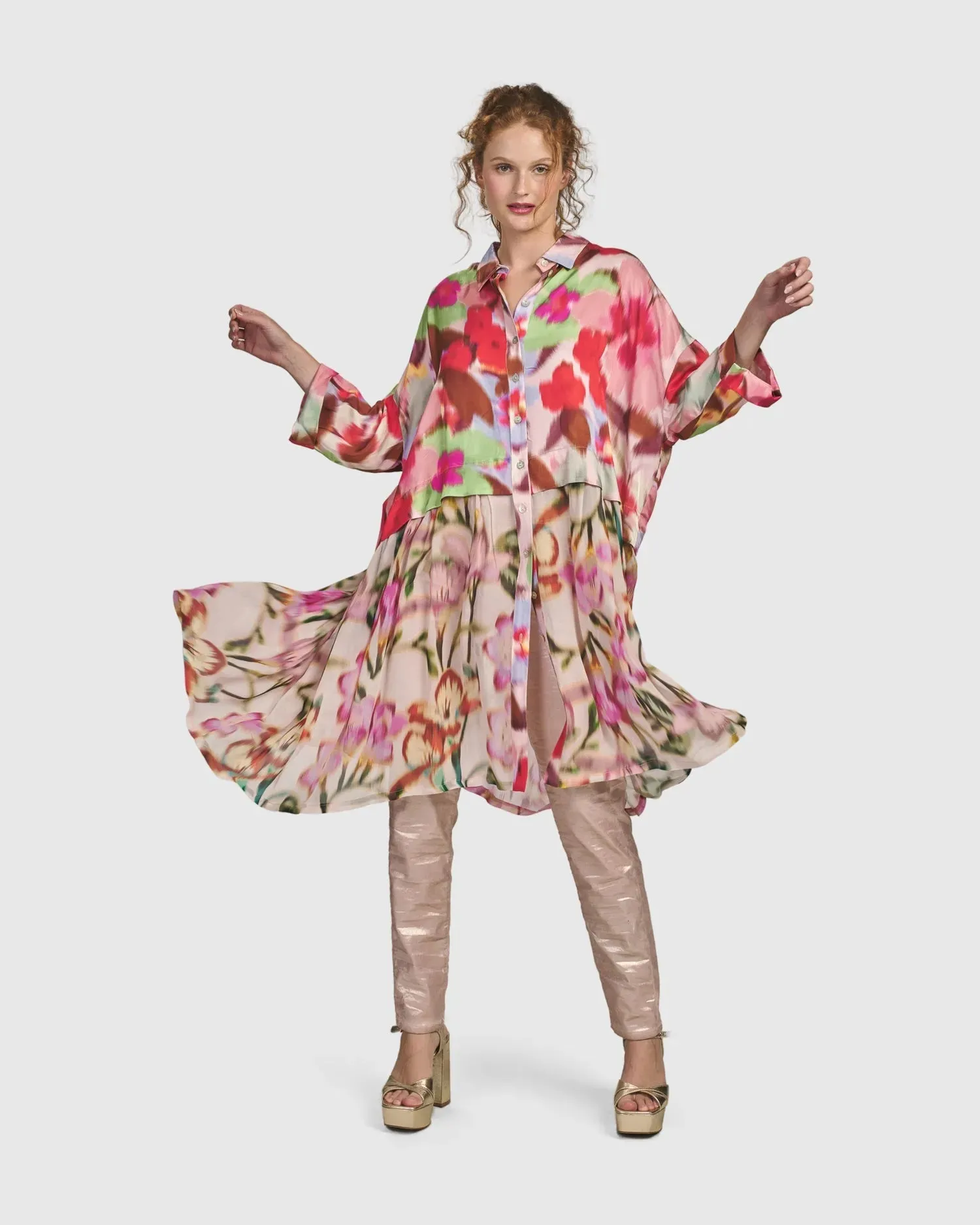 Cherry Blossom Babydoll Top, Blush