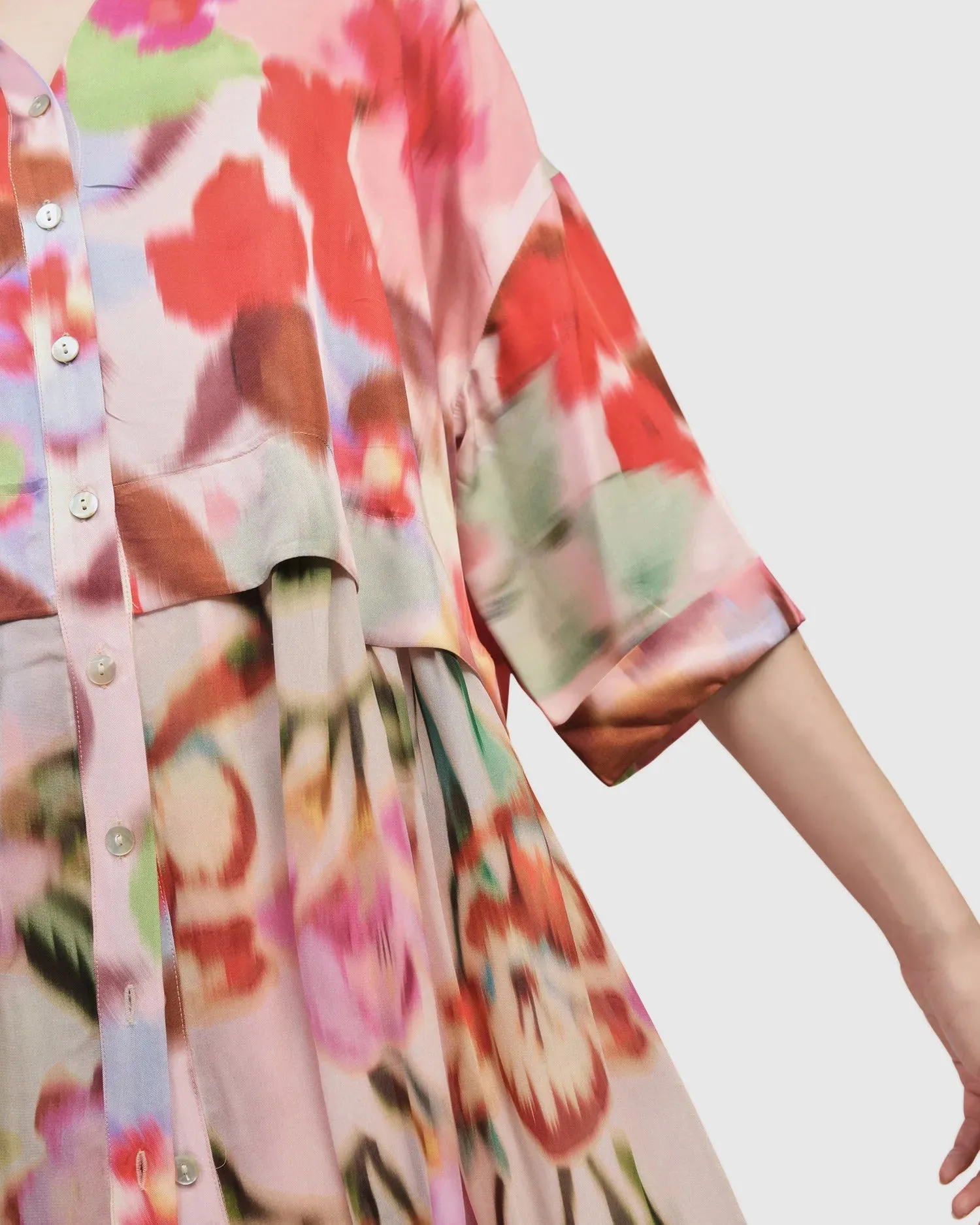 Cherry Blossom Babydoll Top, Blush