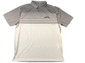 Cincinnati Bearcats Under Armour Heatgear White Gray Stripe Golf Polo T-Shirt(L)