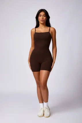 Claire Romper - Brown (FINAL SALE)