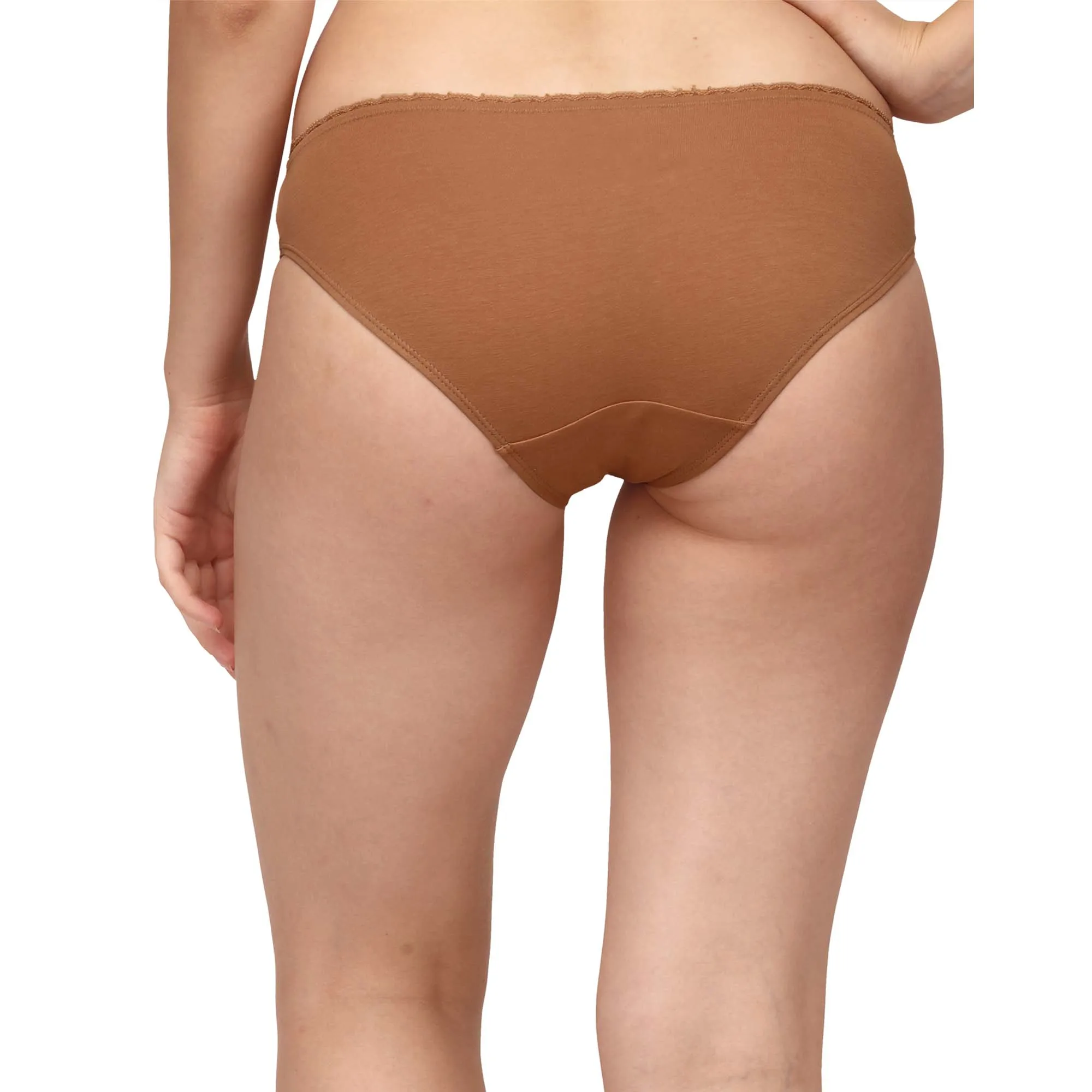 COTTON SPANDEX LOW RISE LACE BRIEF (PACK OF 2) 2BF-24