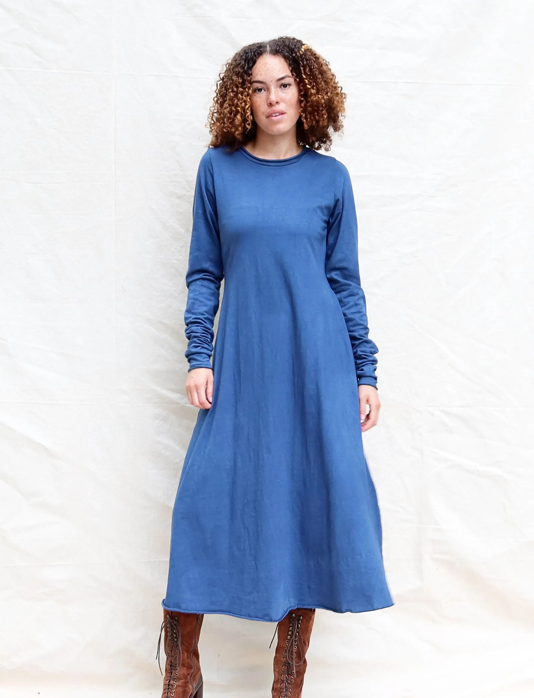 Crew Babydoll Below Knee Dress