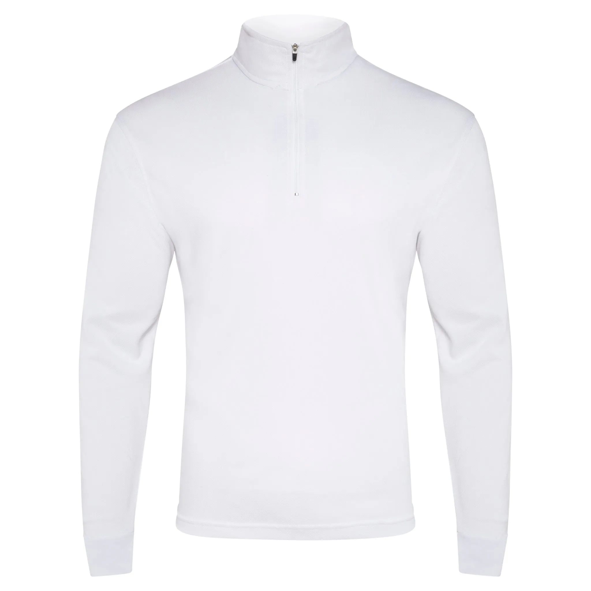 Crew Long Sleeve Polo - White