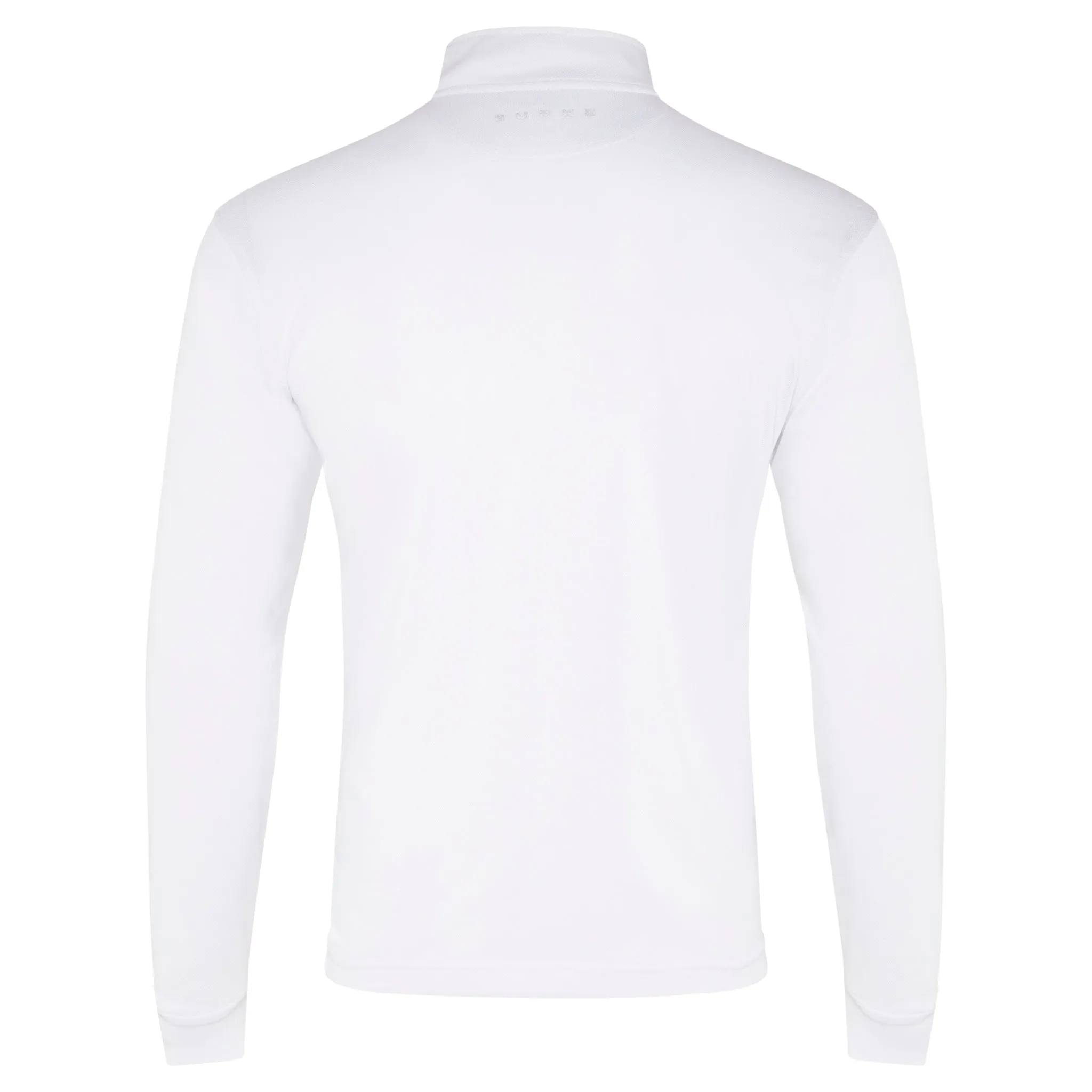 Crew Long Sleeve Polo - White