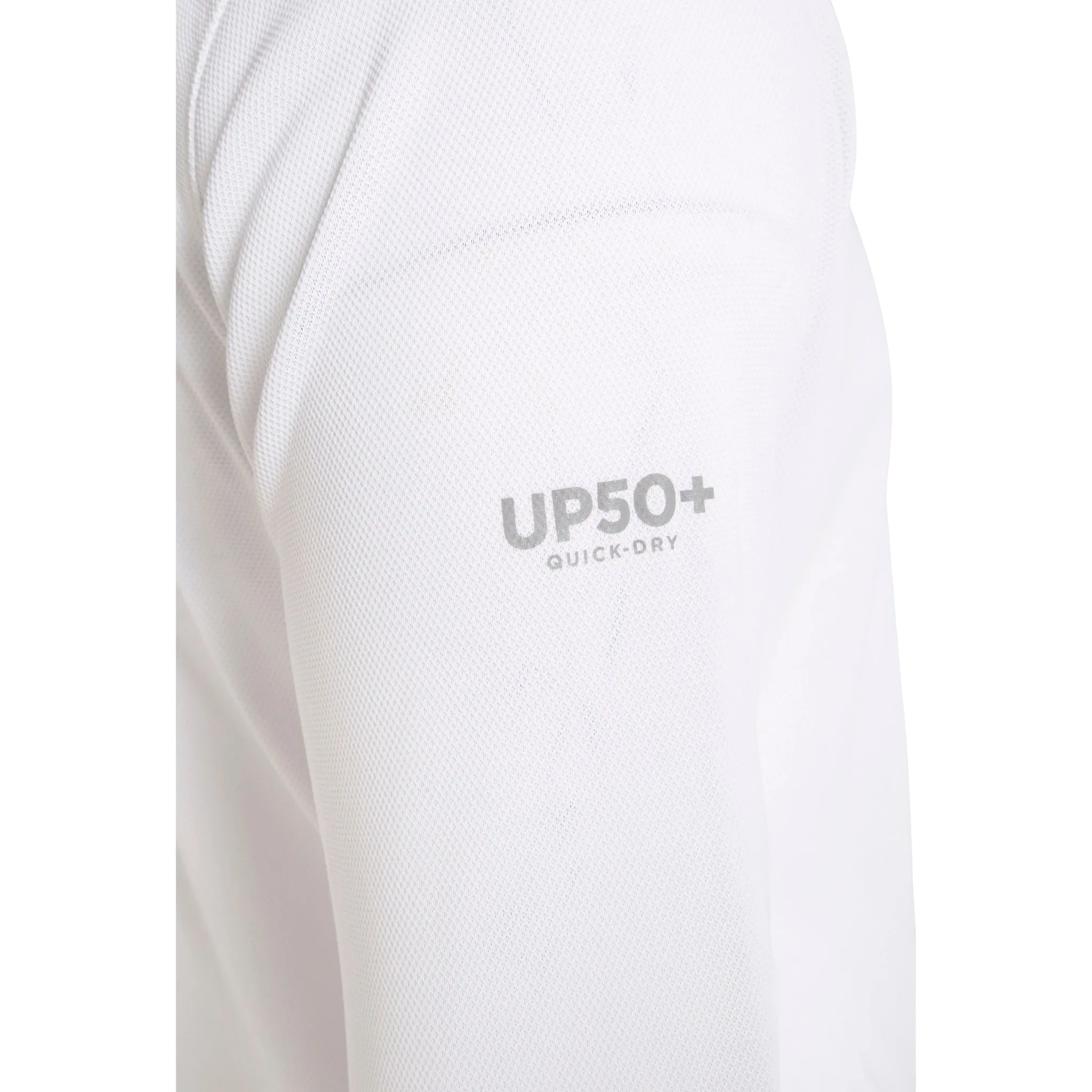 Crew Long Sleeve Polo - White