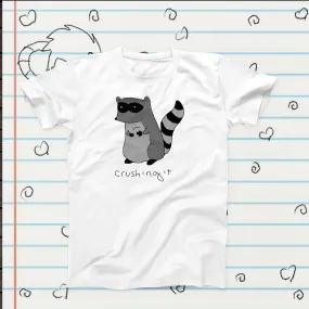 Crushing It Raccoon Novelty T-Shirt