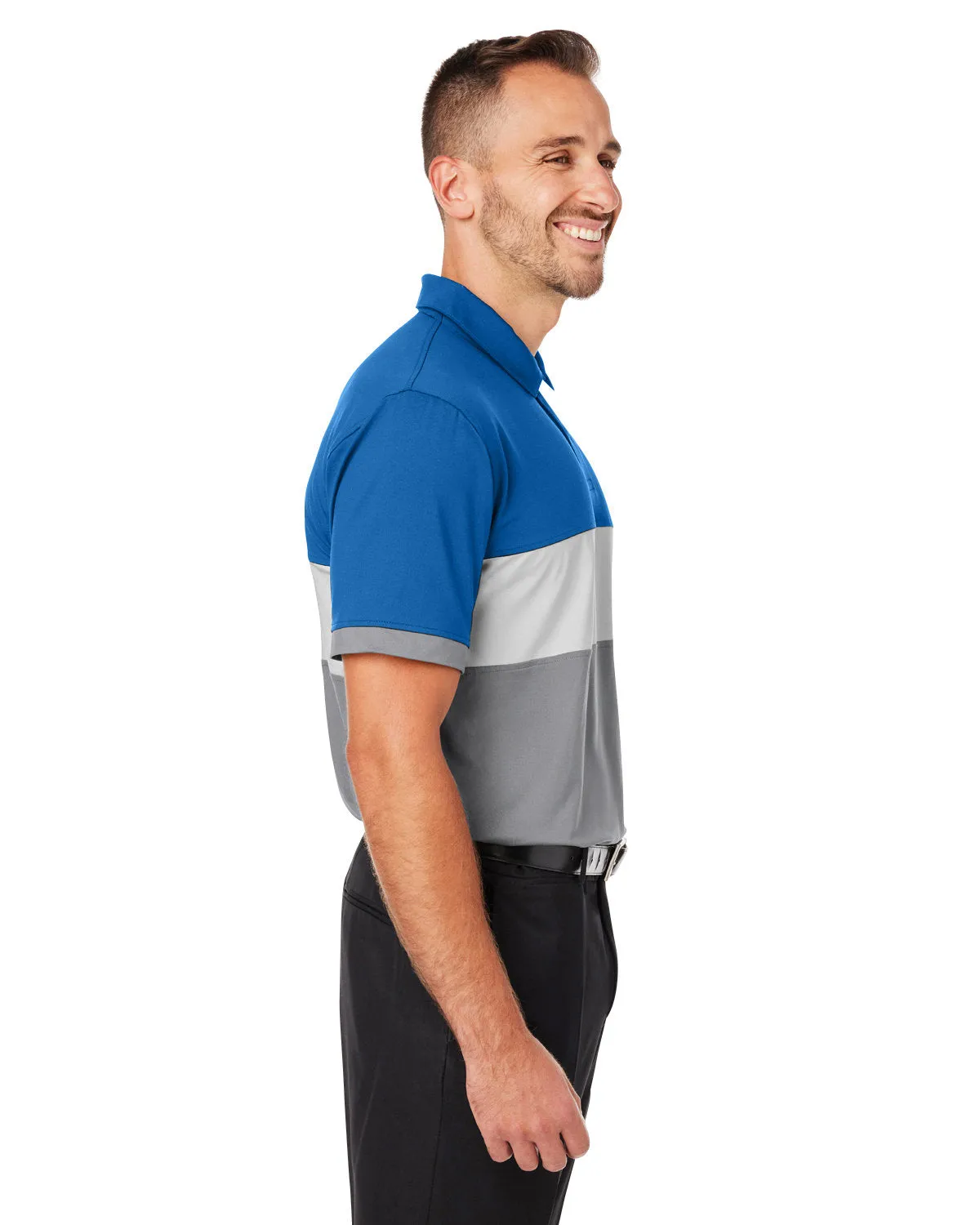 Custom Puma Men's Cloudspun Highway Polo, Bright Cobalt