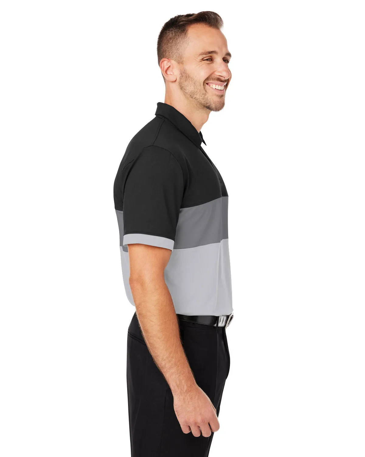 Custom Puma Men's Cloudspun Highway Polo, Puma Black